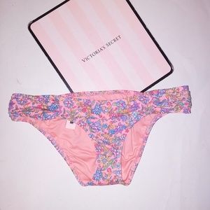 Victoria Secret Swim Bikini Bottom XS Orange‎ Purpl